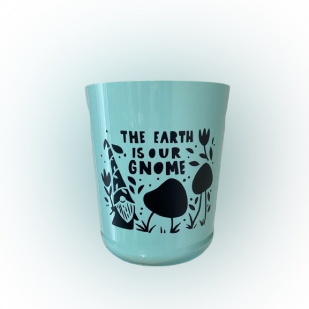 Small Teal Color Bathroom Trash Can